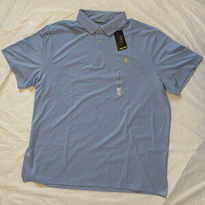 Polo Ralph Lauren Performance Short Sleeve Shirt Men's 2XL Blue Classic Fit
